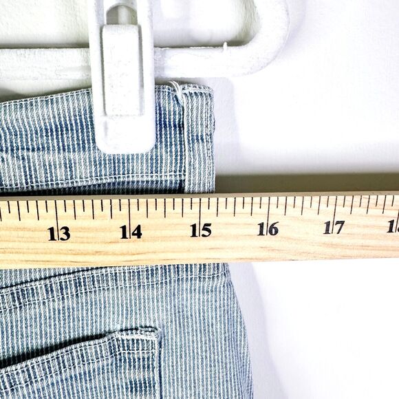 Gloria Vanderbilt Jean Women 12 Blue Stripe Y2K Cotton Stretch High Rise Classic - Picture 5 of 10